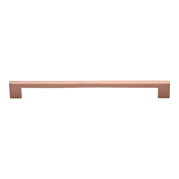 C0337 256-SRG • 256 x 276 x 30mm • Satin Rose Gold • Heritage Brass Metro Cabinet Pull Handle